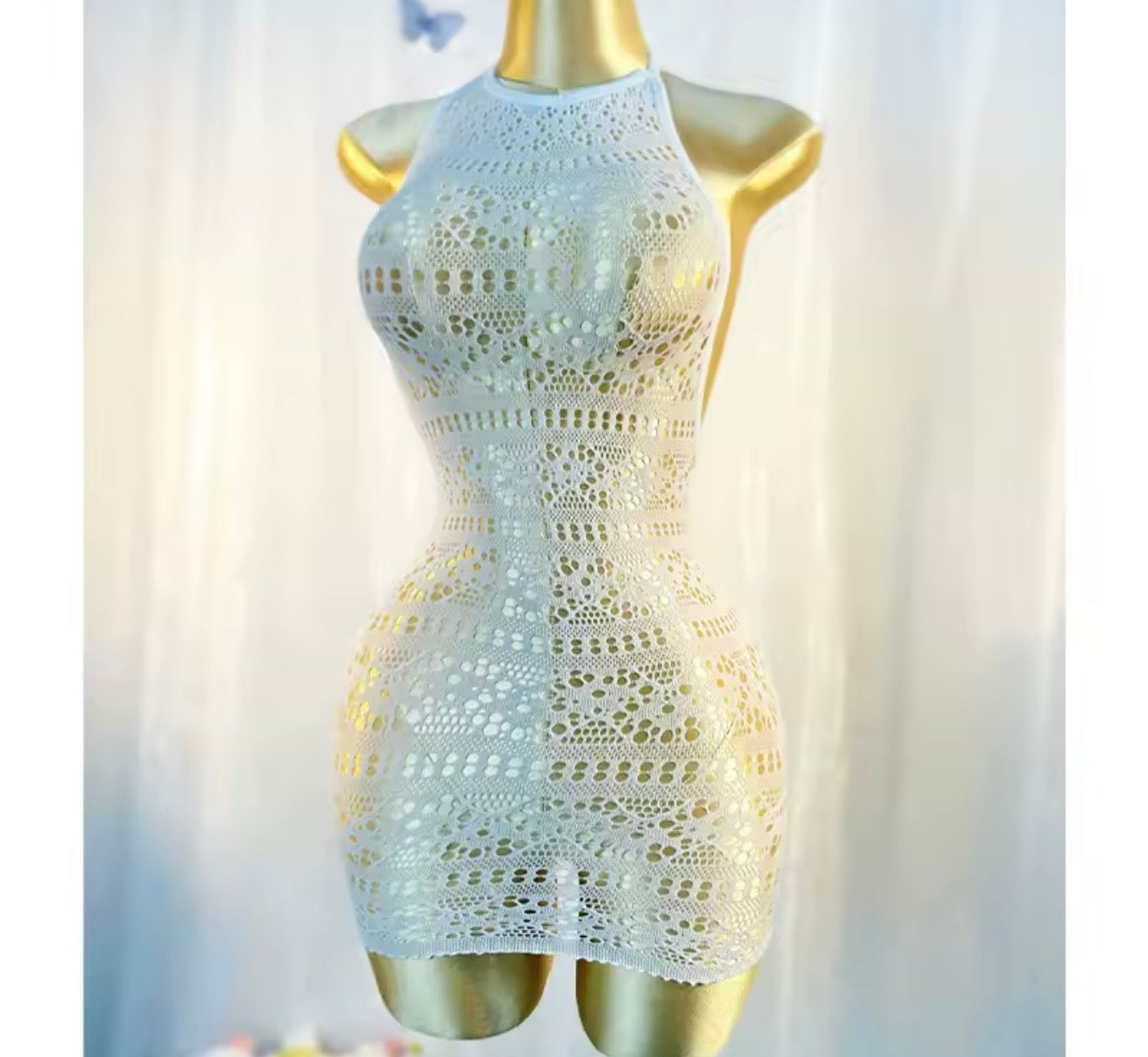 Mesh Mini Dress