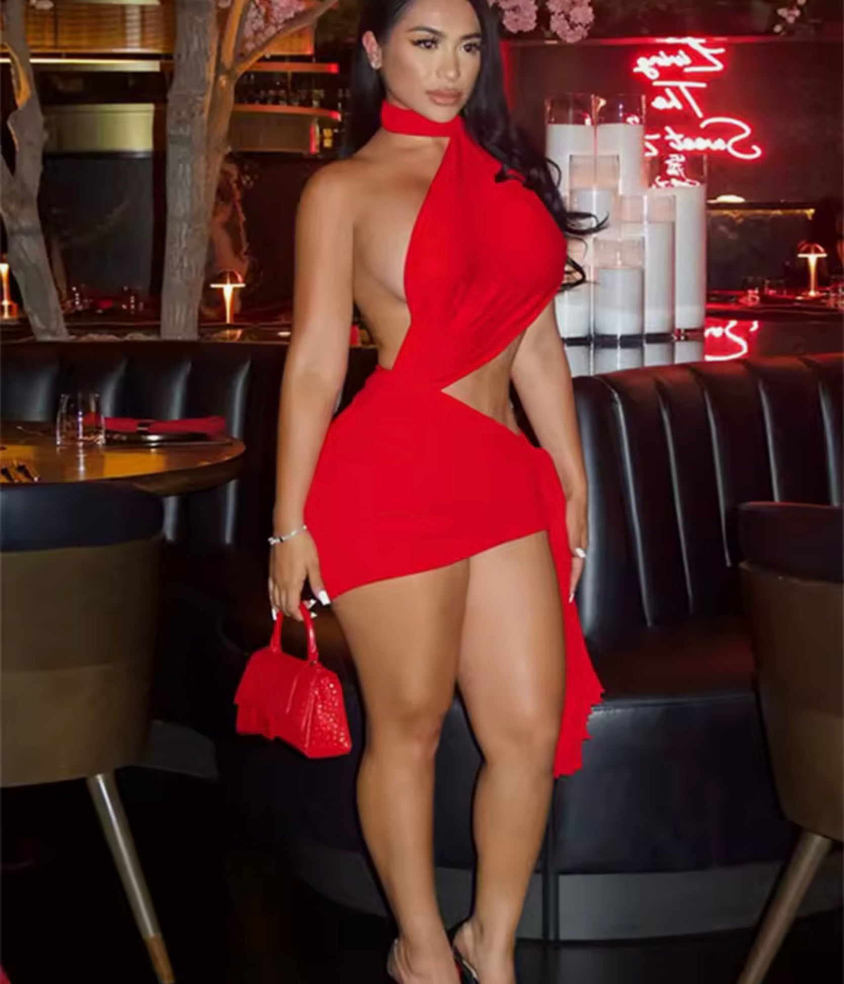 Scarlet Heat Mini Dress