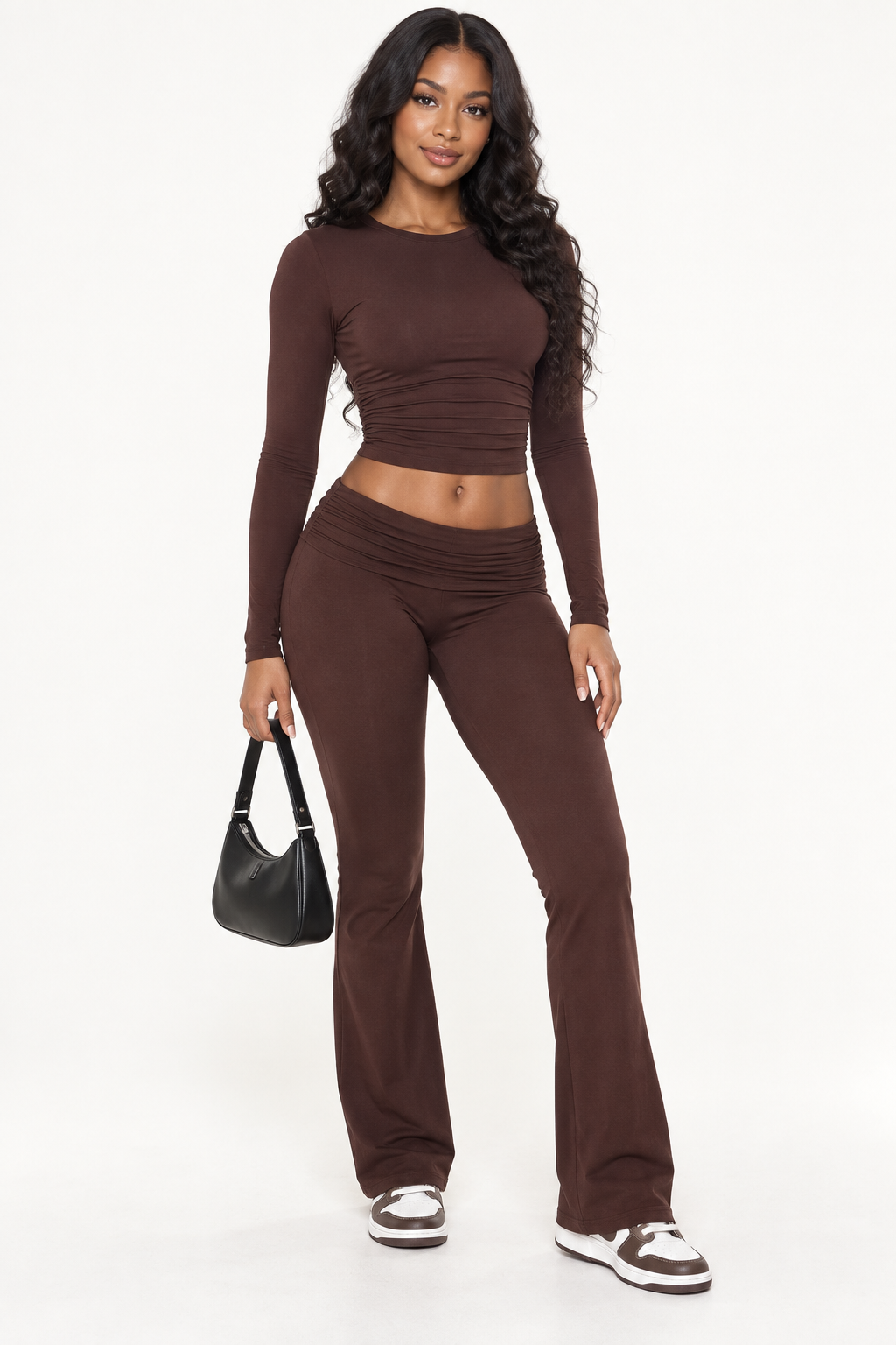 Midnight Muse Ruched Two-Piece Set